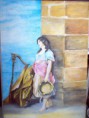gitana con el arpa